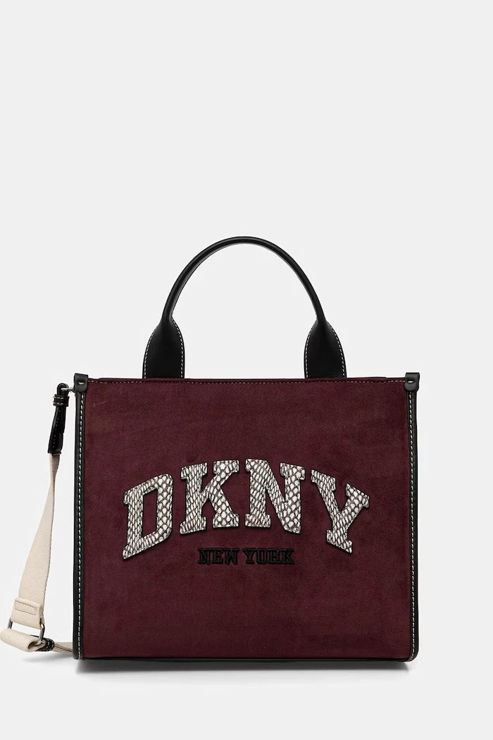 DKNY kadın crossbody suni süet çanta