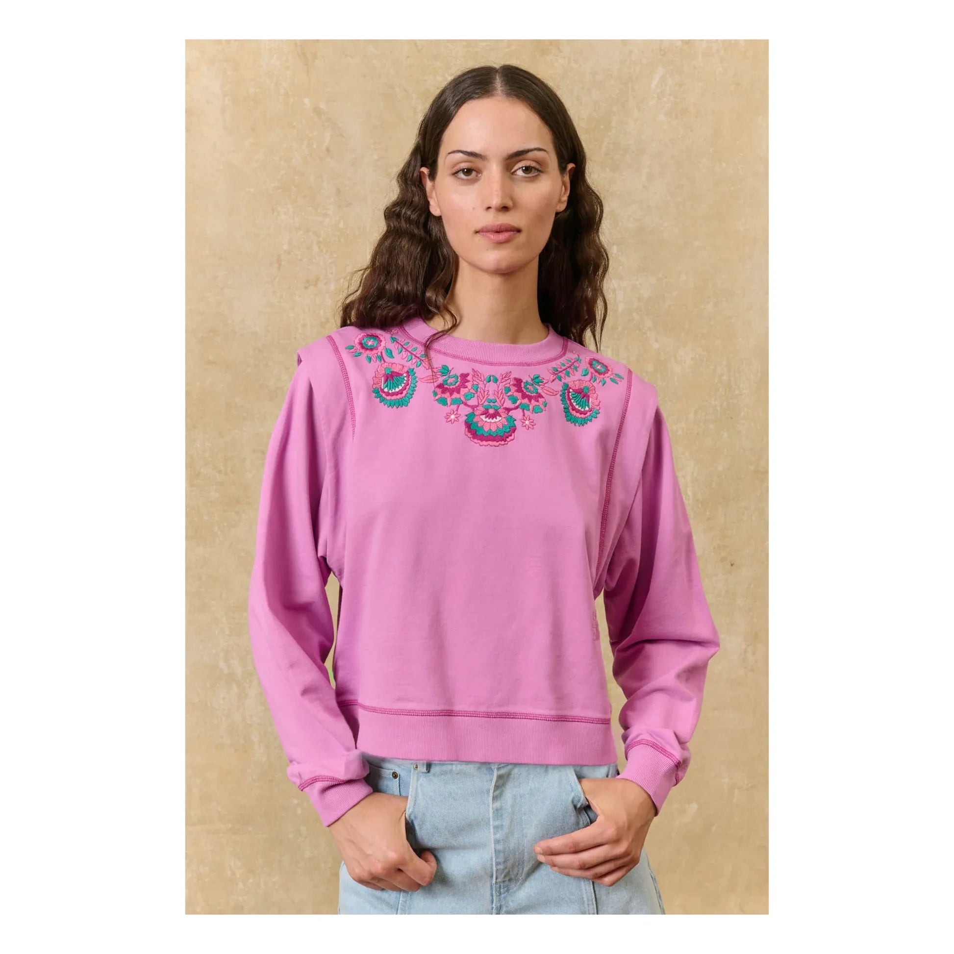 Louise Misha - Sweat Ostrea Cotton | Fuchsia