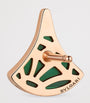 Rose Gold, Diamond and Malachite Divas' Dream Stud Earring
