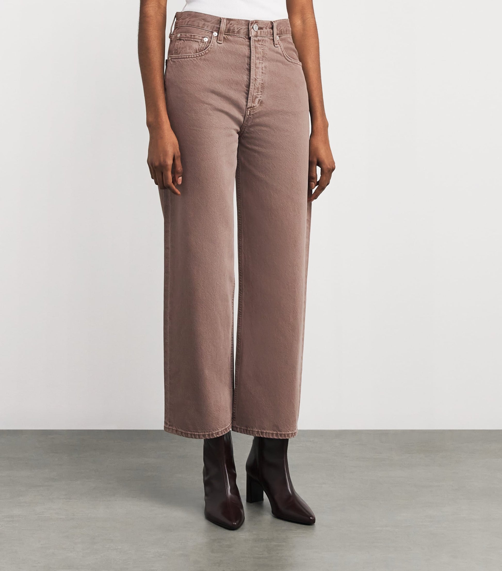 Brown Ren Wide-Leg Jeans