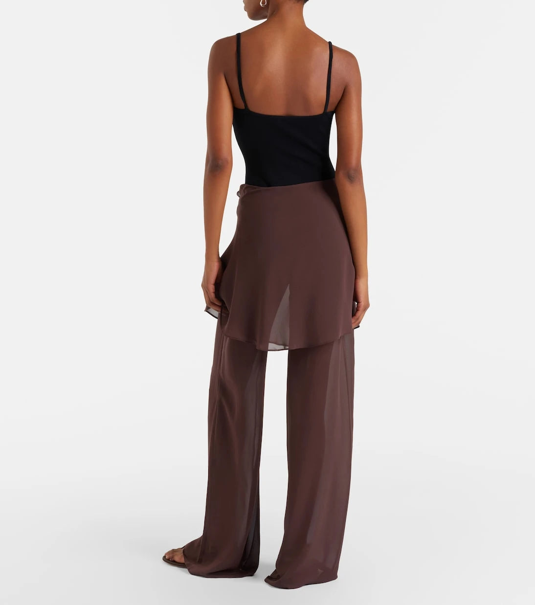 Christopher Esber - Sheer silk wide-leg pants