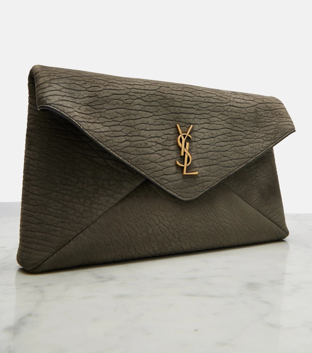 Saint Laurent - Cassandre Large leather pouch