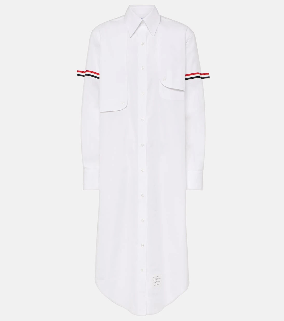 Thom Browne - RWB Stripe cotton shirt dress