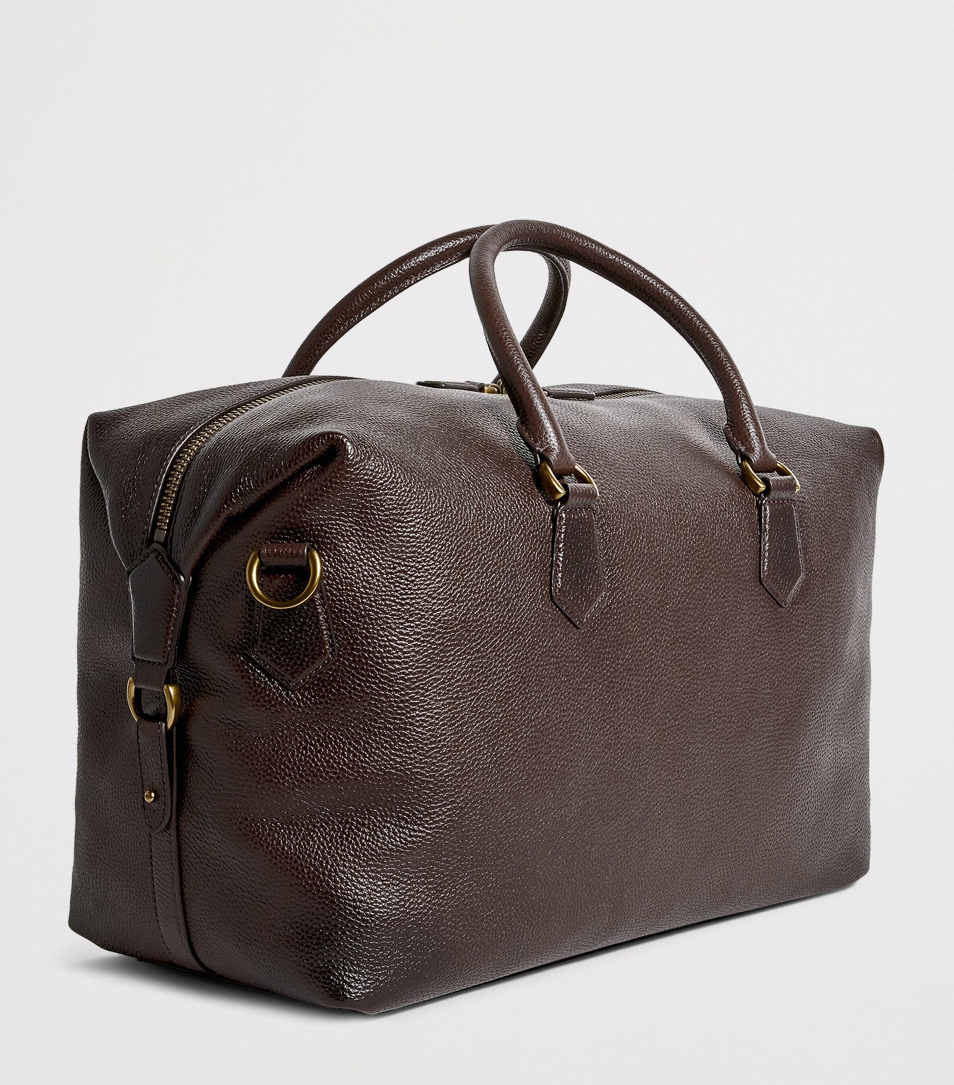 Grained Leather Duffle Bag