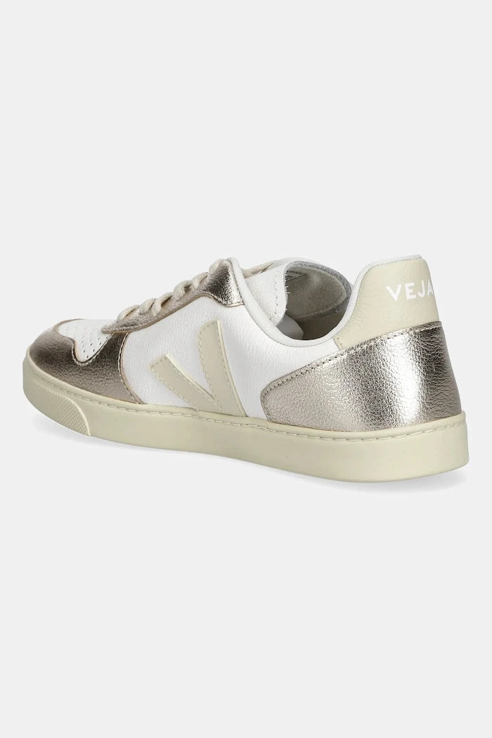 Детски кожени маратонки Veja Small V-10 Laces