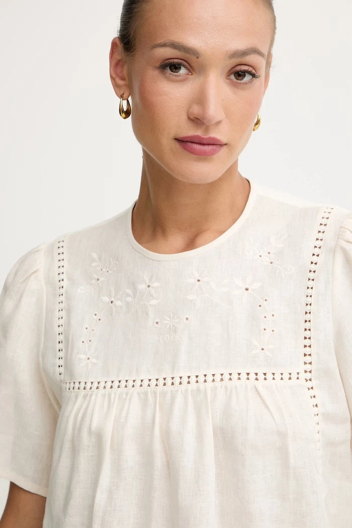 Weekend Max Mara блуза дамска от лен BACINO