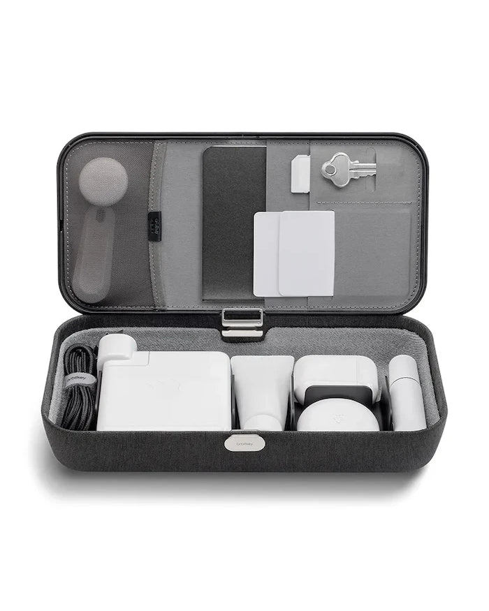 Kablosuz şarj fonksiyonlu taşınabilir ofis düzenleyici Orbitkey Nest v2 24 x 12 x 5 cm