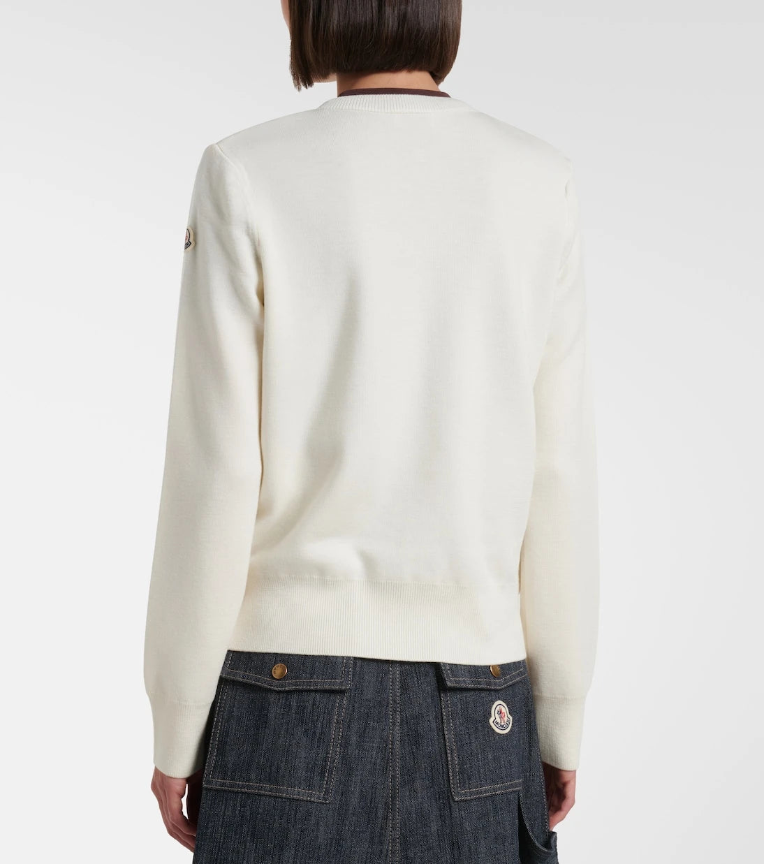 Moncler - Tricot down-paneled virgin wool cardigan