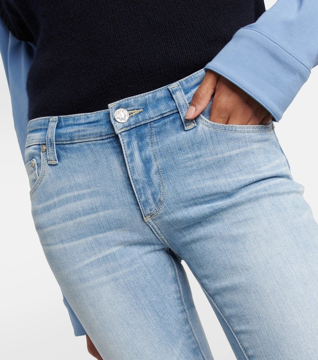 AG Jeans - Split cuff skinny jeans
