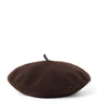 Brunello Cucinelli Brown Wool Monili Beret