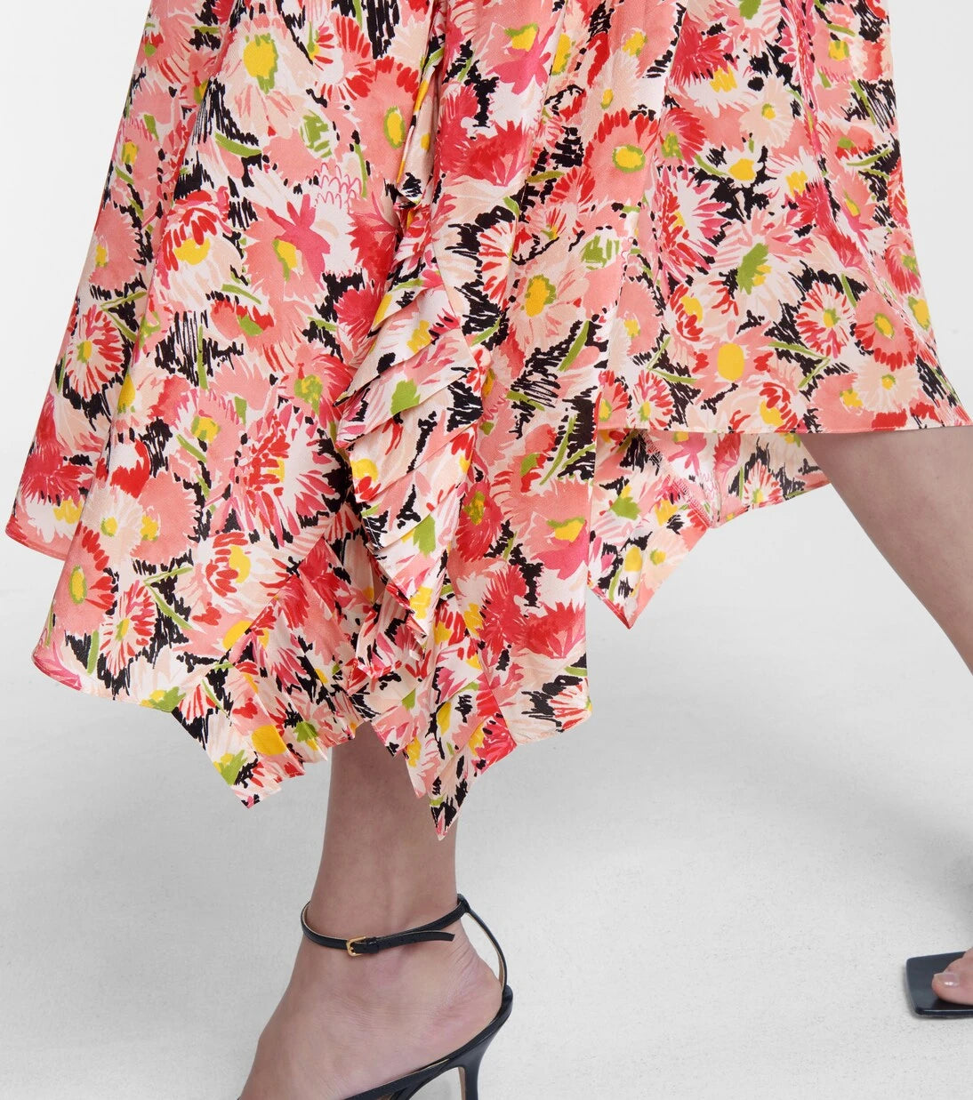 Stella McCartney - Ashlyn floral silk midi skirt