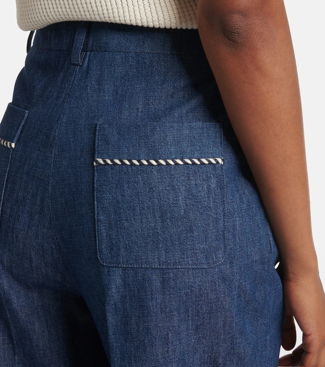 Valentino - Chambray straight pants