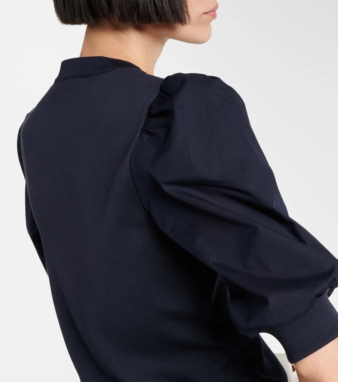 Veronica Beard - Coralee puff-sleeve cotton-blend top