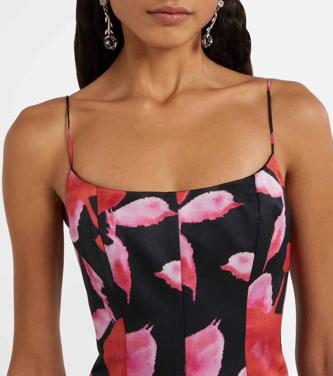 Blumarine - Printed satin minidress