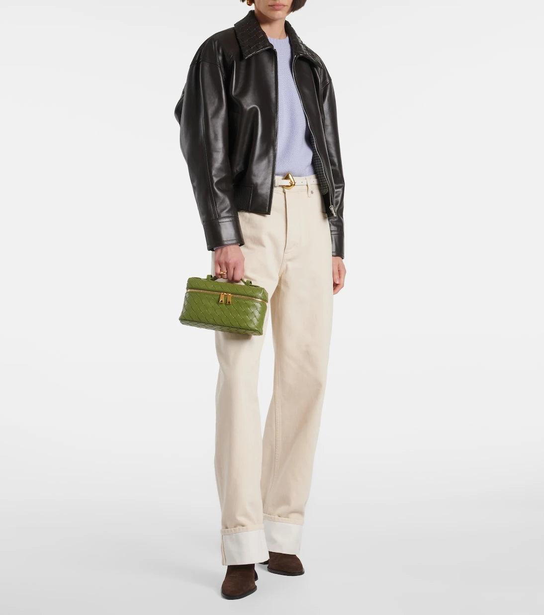 Bottega Veneta - جينز بأرجل واسعة