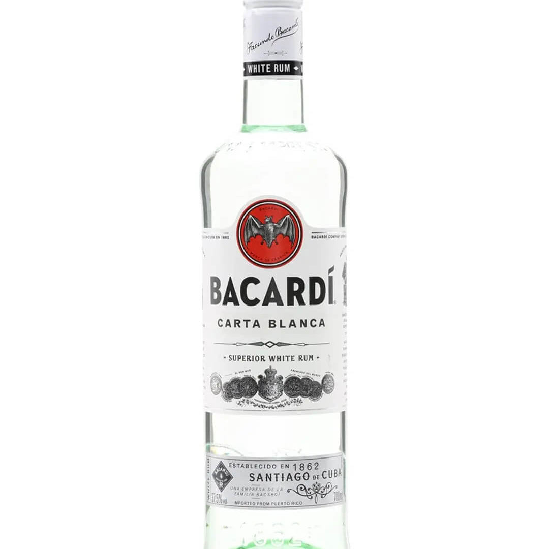 Bacardi Carta Blanca Rum, 1 L