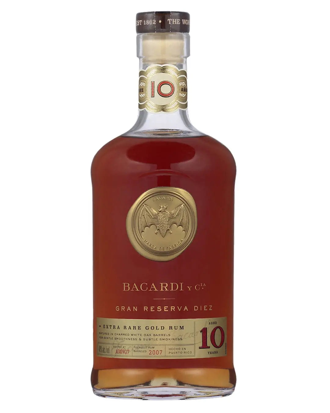 Bacardi Gran Reserva Diez 10 Year Old Rum, 70 cl