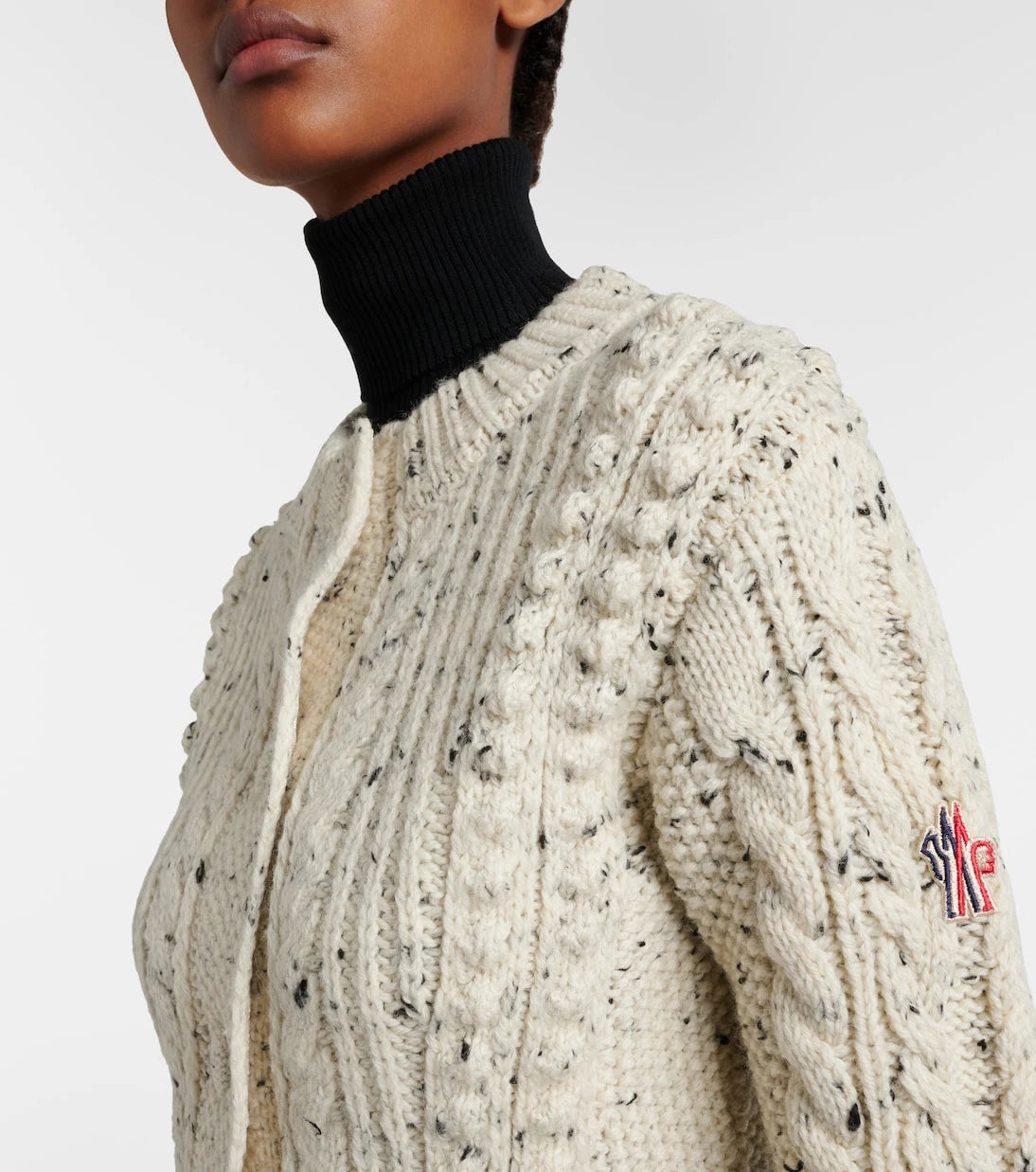 Moncler Grenoble - Cable-knit wool cardigan