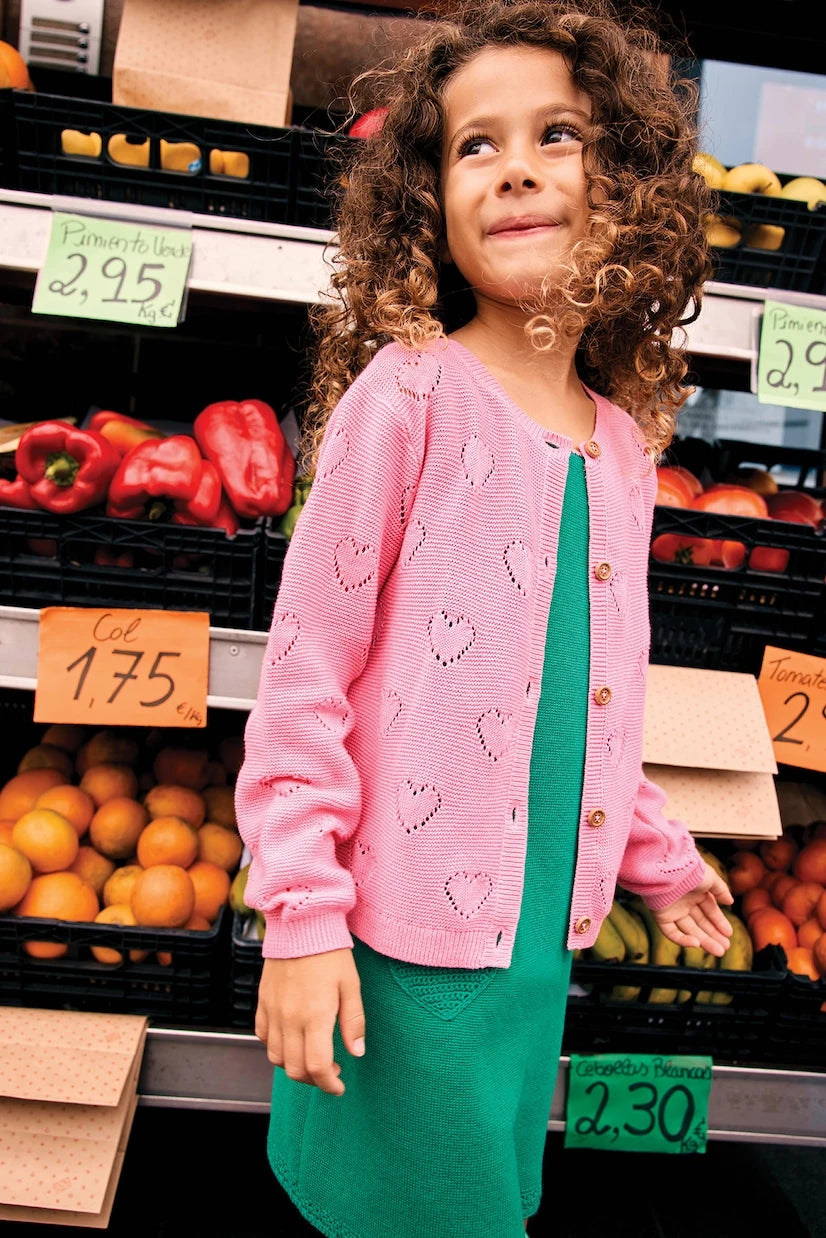 Bonton - Lilou open-knit cotton cardigan
