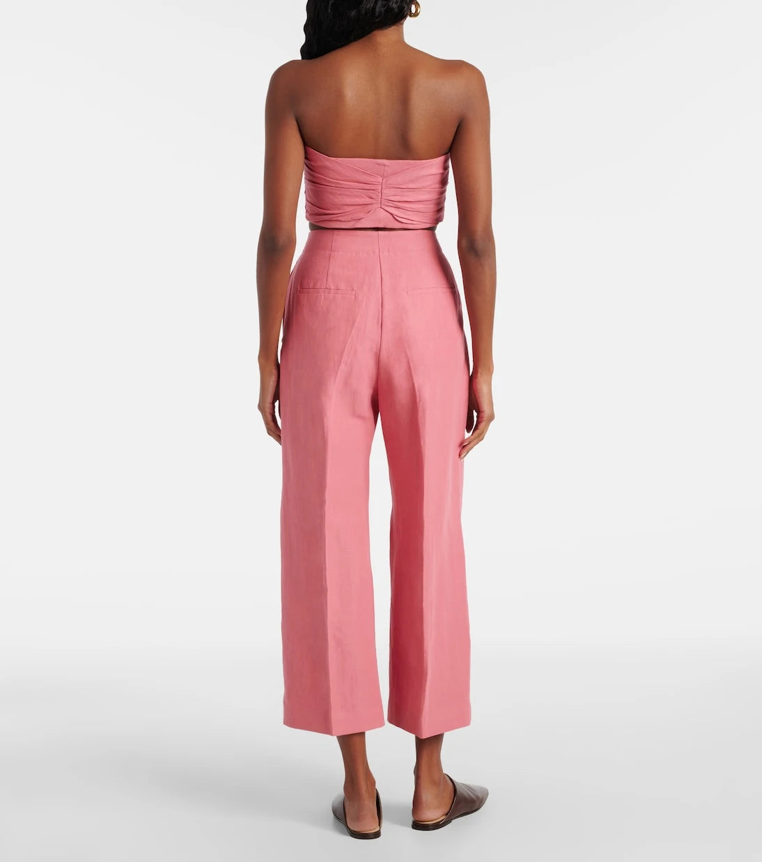 Tove - Santu linen and cotton-blend culottes