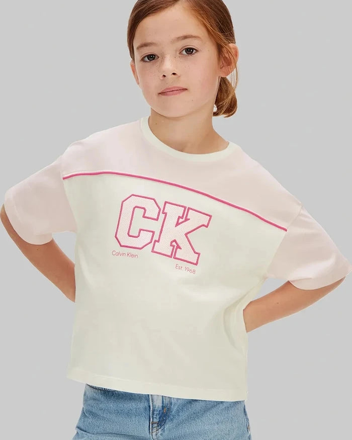 Calvin Klein Jeans Çocuk Pamuklu Tişört