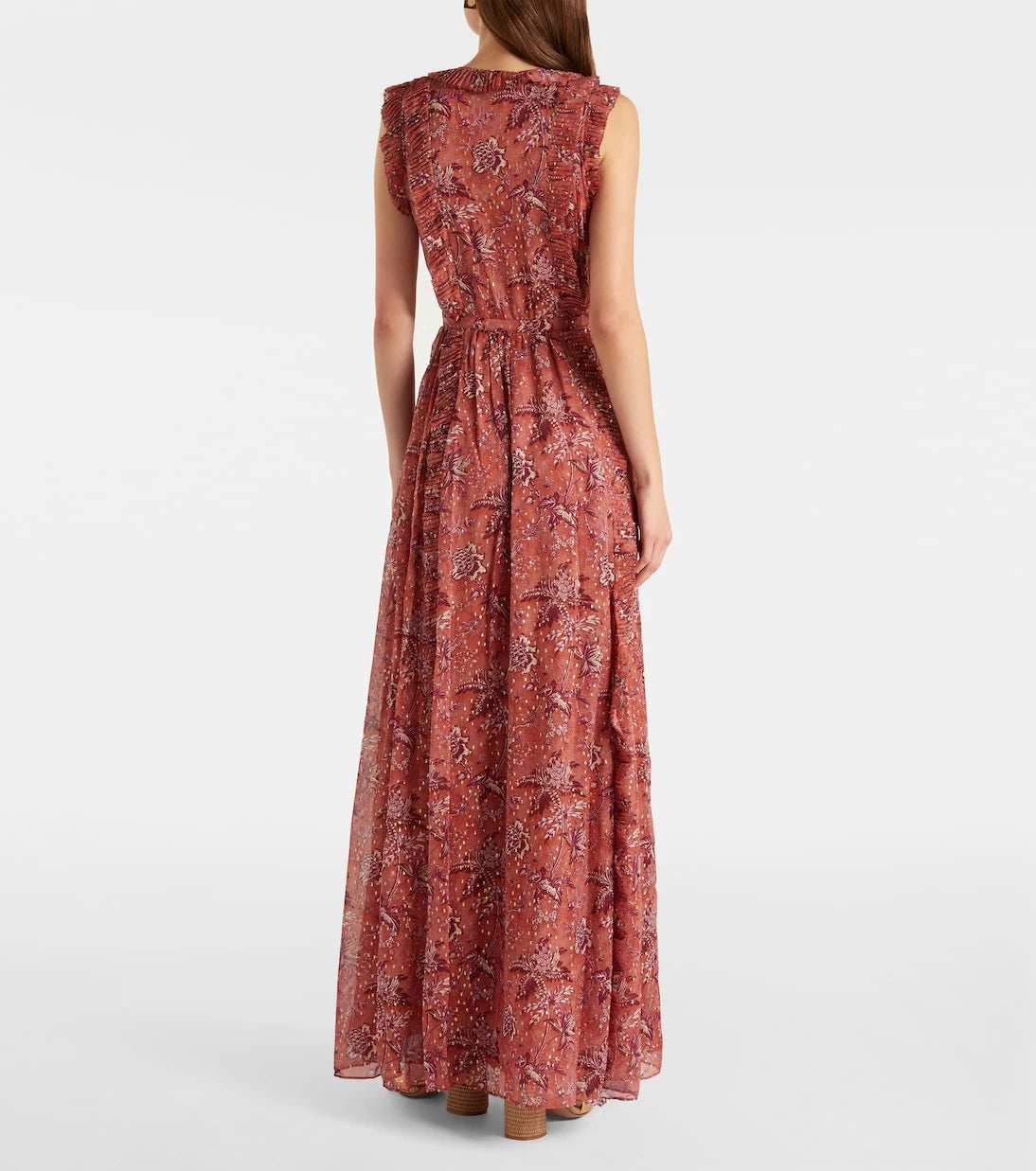 Ulla Johnson - Aida ruffled silk-blend chiffon maxi dress
