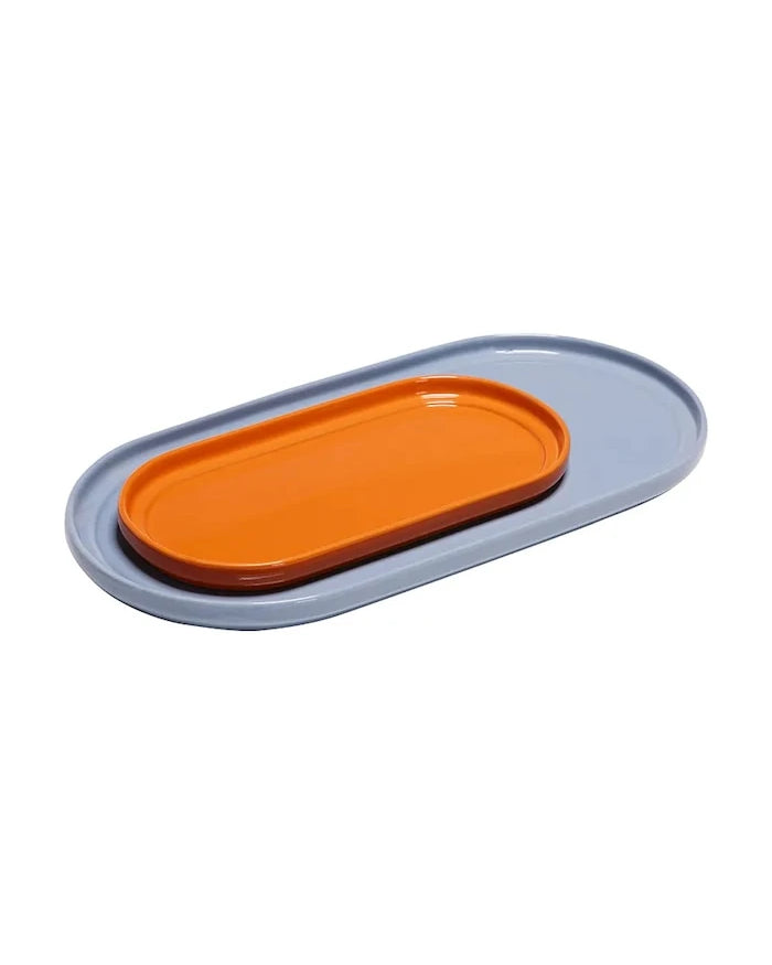 Hübsch Amare Tepsi Seti 29 x 15 / 43 x 22 cm (2 Parça)