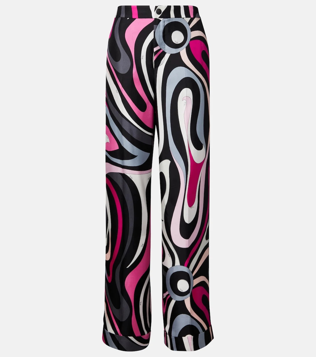 Pucci - Marmo silk twill straight pants