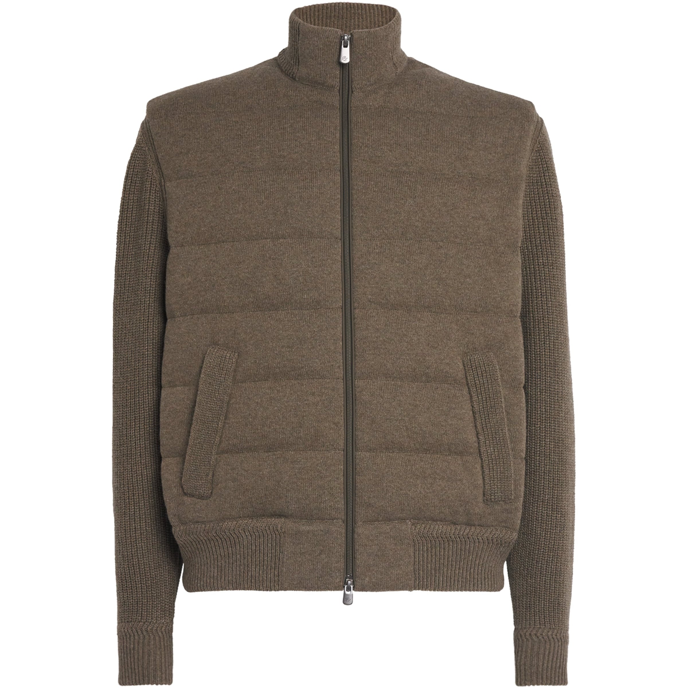 Green Cashmere Down Jacket