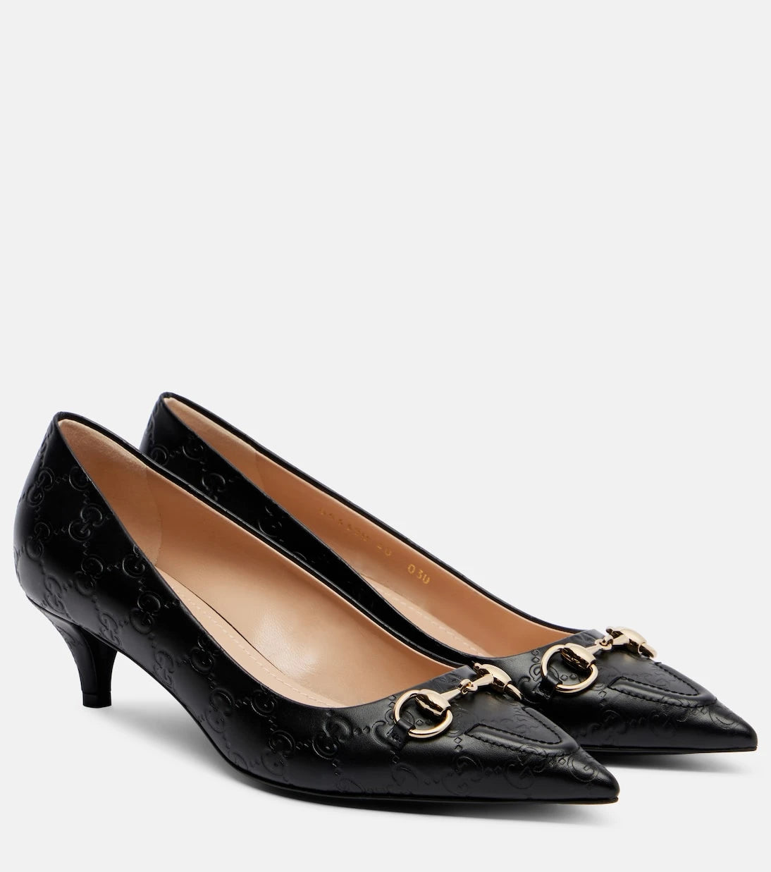 Gucci - Erin GG Horsebit leather pumps