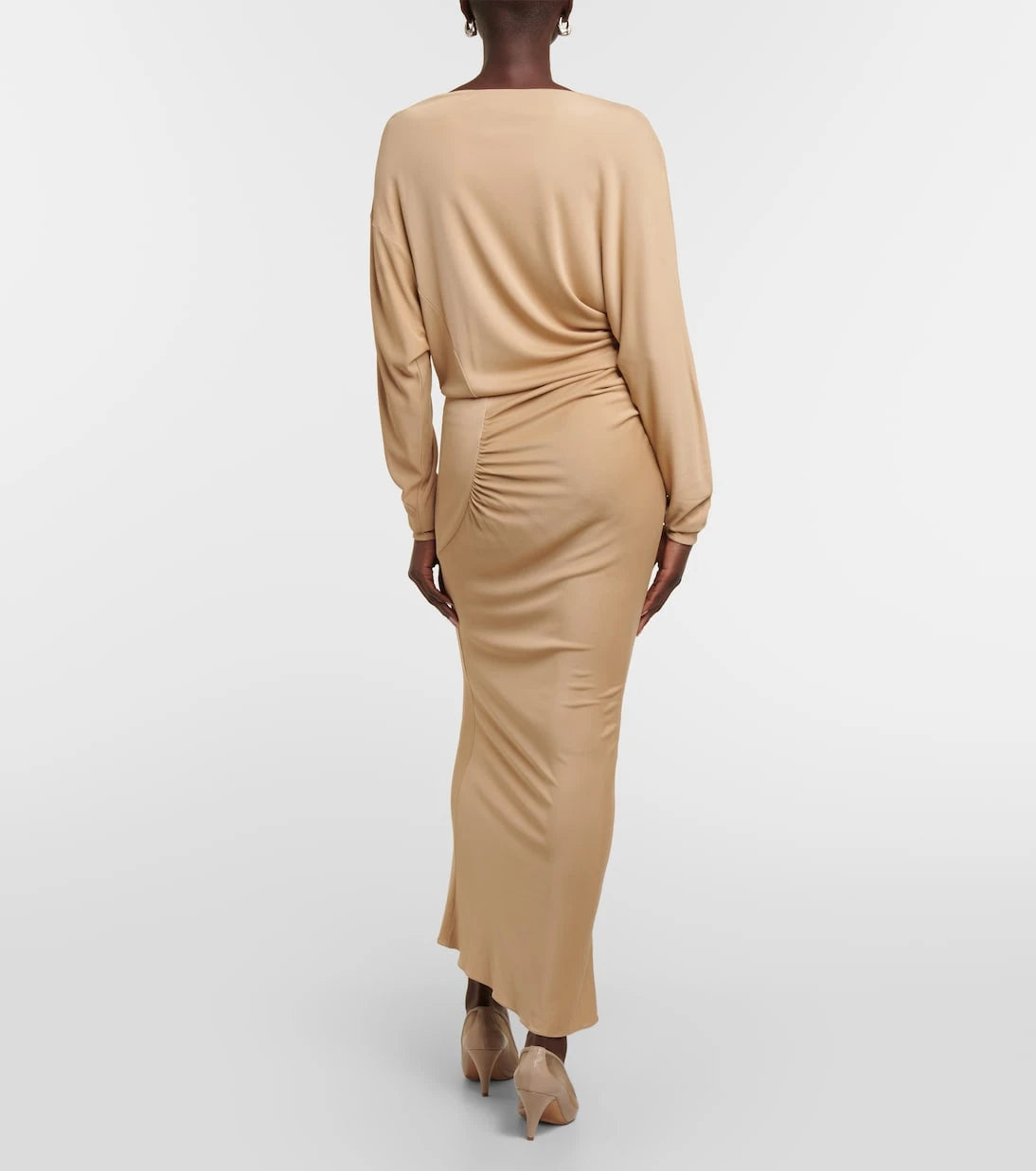 Khaite - Oron ruched jersey midi dress