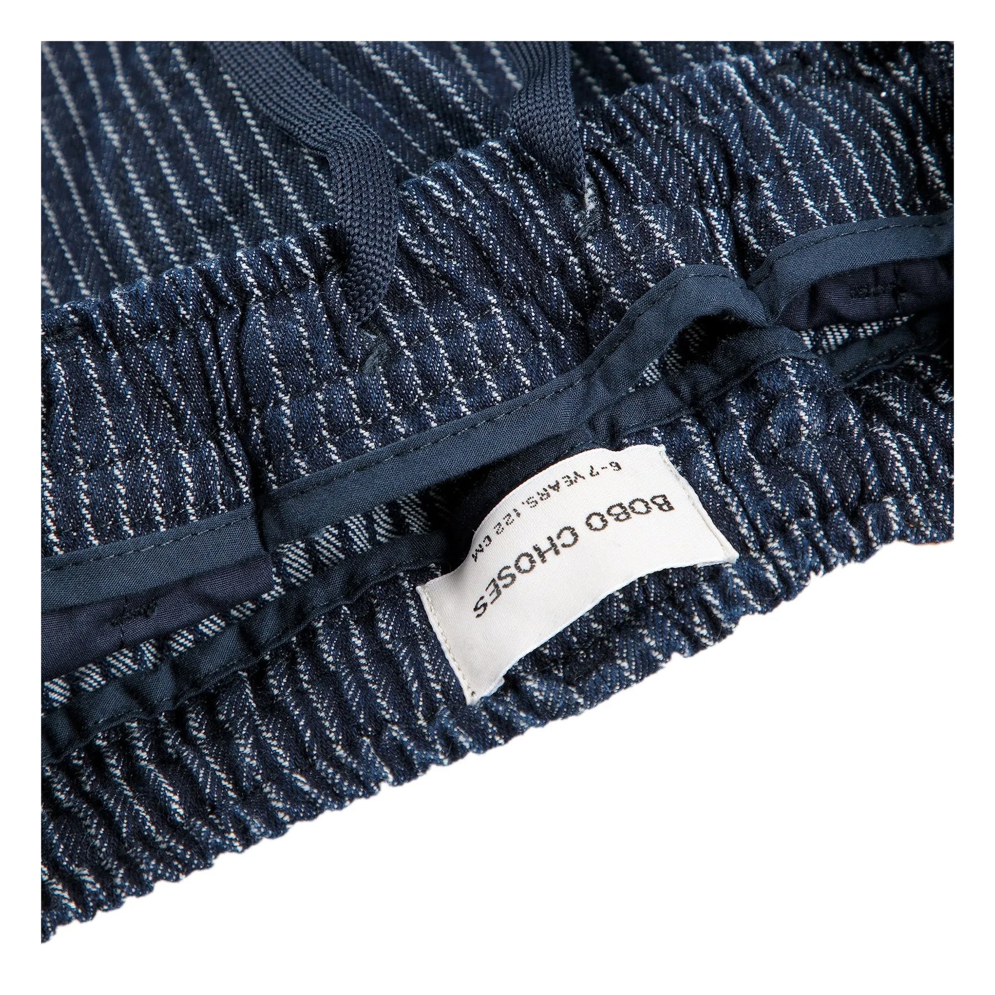 Bobo Choses - Striped Organic Cotton Balloon Jeans | Blue