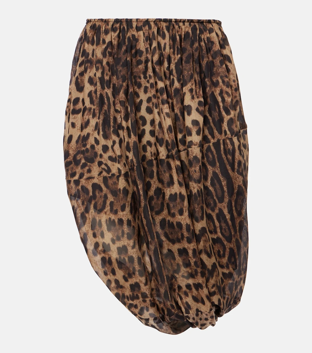 Jacques Wei - Leopard-print chiffon midi skirt