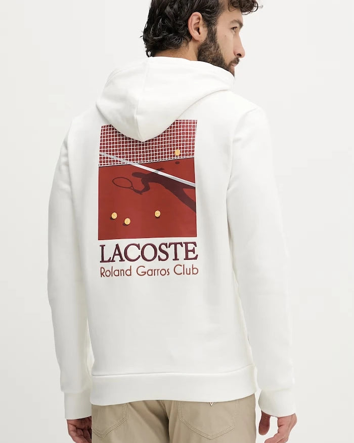 Lacoste erkek pamuklu kapüşonlu sweatshirt