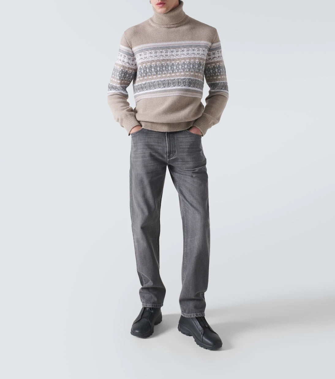 Zegna - حذاء رياضي Vetta Triple Stitch من الجلد
