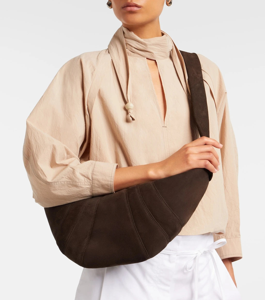 Lemaire - Croissant Medium leather shoulder bag