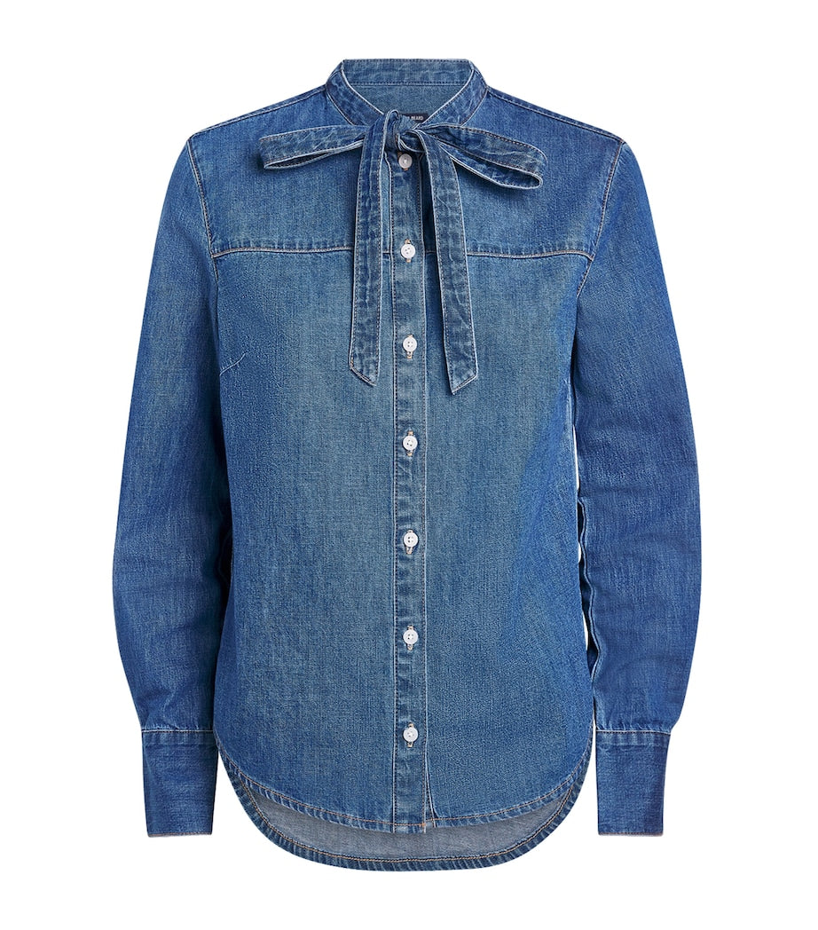Veronica Beard Blue Gabby Denim Shirt