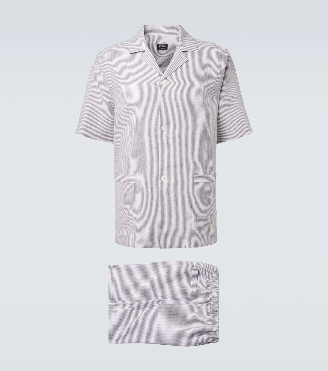 Zegna - Striped linen pajamas