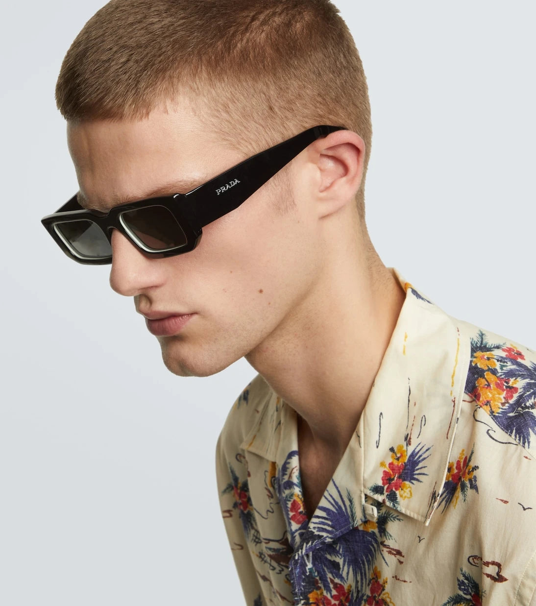 Prada - Symbole rectangular sunglasses