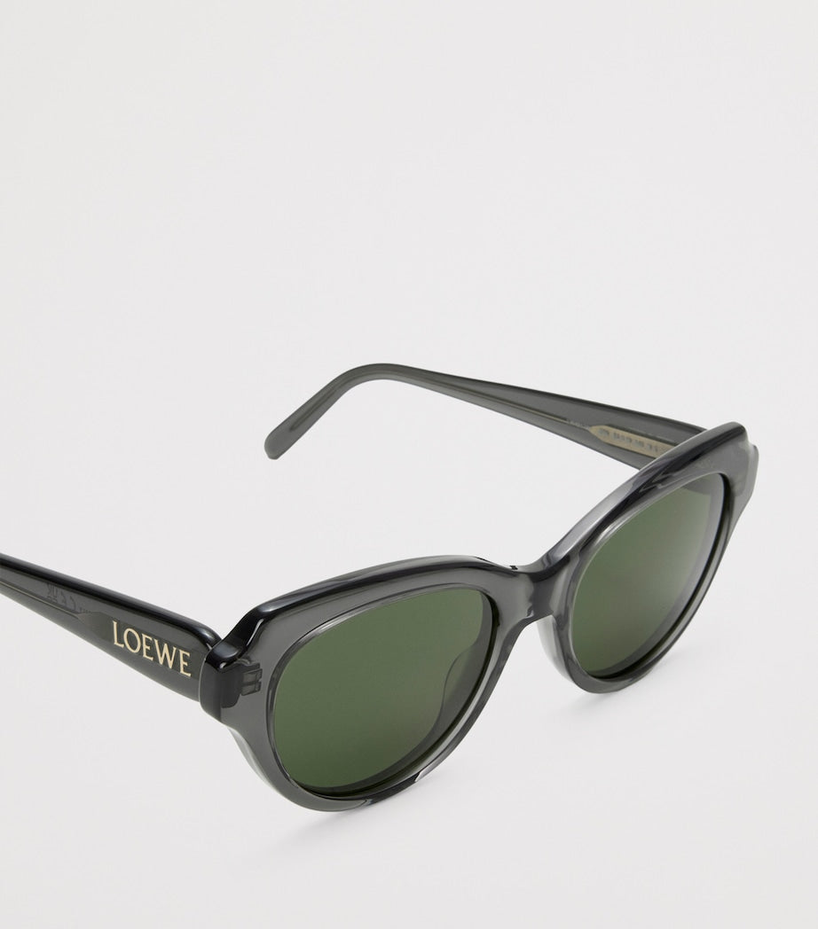 Grey Acetate Swan Slim Sunglasses