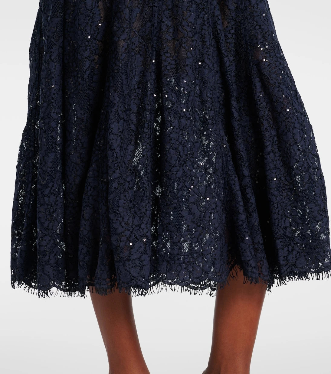 Self-Portrait - Embellished lace midi dress