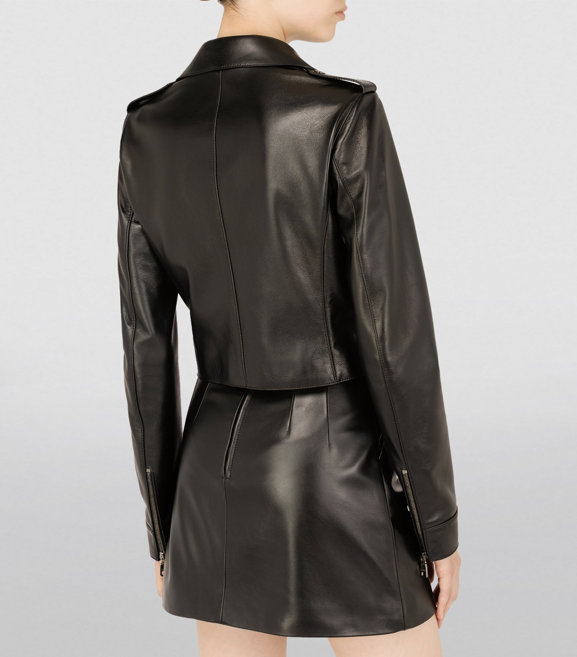 Dolce & Gabbana Multi Leather Biker Jacket