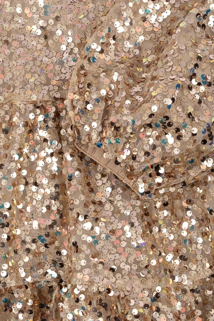 Детска рокля Konges Sløjd LILA SEQUINS BOW DRESS