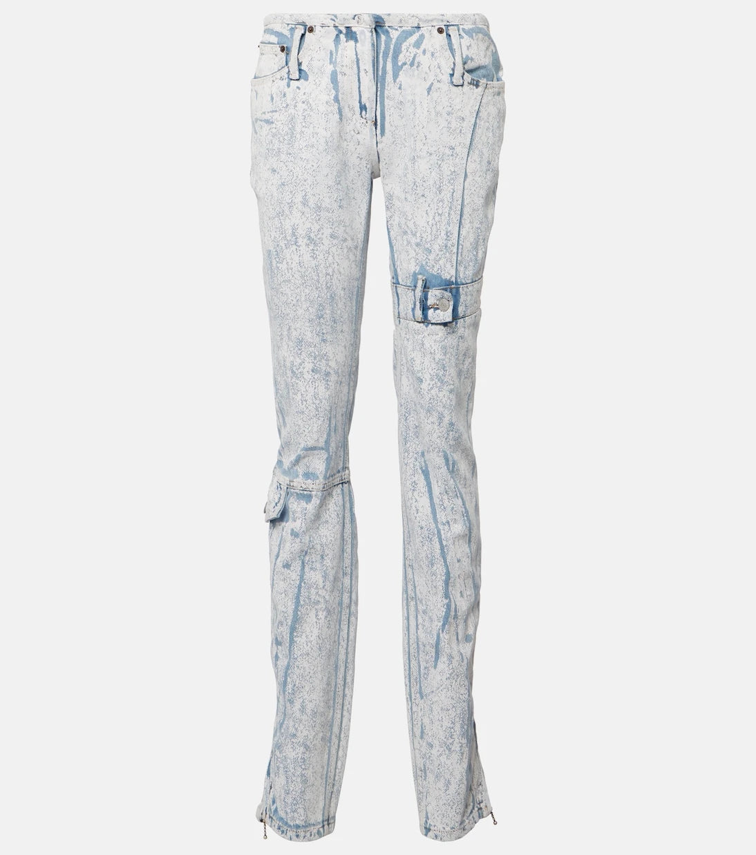 Acne Studios - Printed low-rise slim jeans