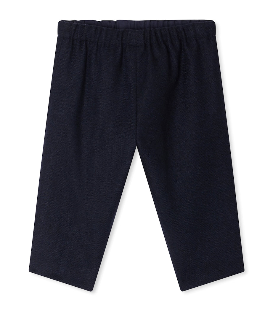 Wool-Blend Tweed Elasticated Trousers (6-18 Months)