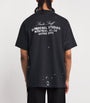 Cotton Paint-Splatter Staff T-Shirt