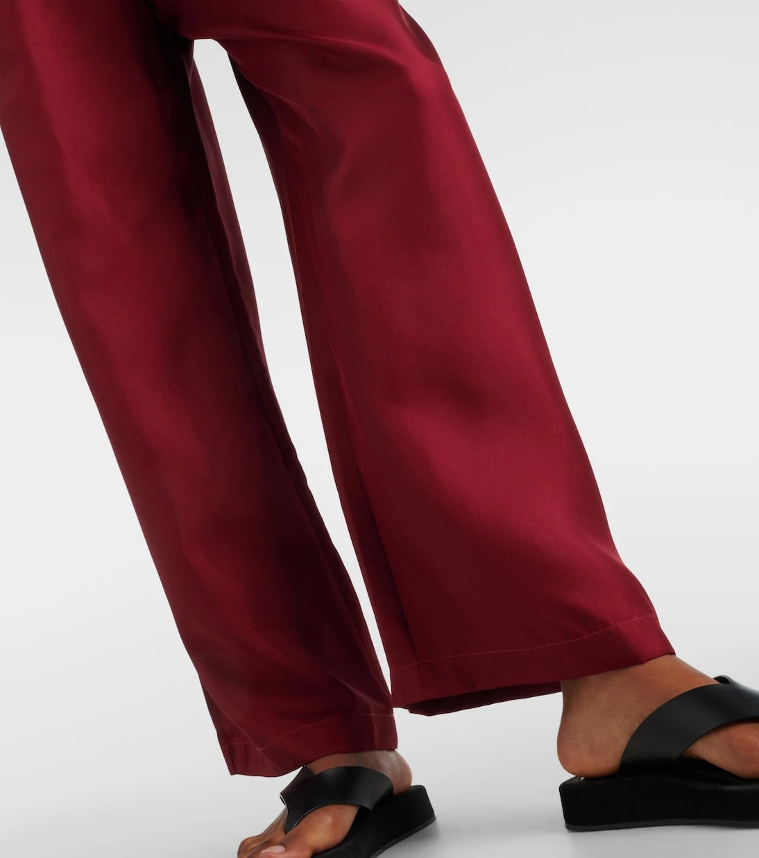 Asceno - Isola silk twill palazzo pants