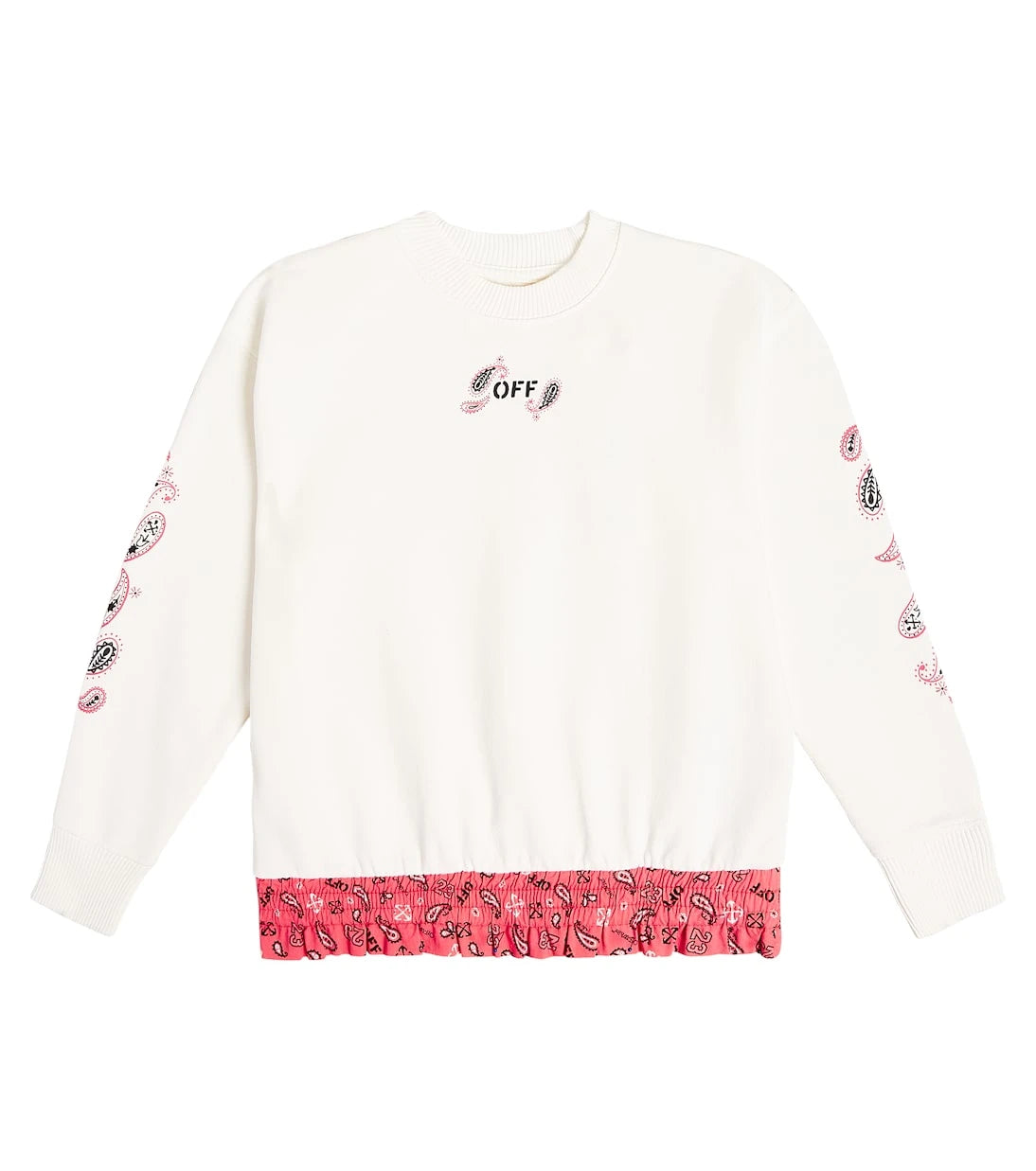 Off-White Kids - Paisley printed cotton jersey sweatshirt