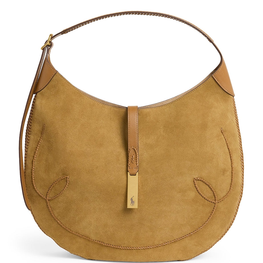 Medium Suede ID Shoulder Bag