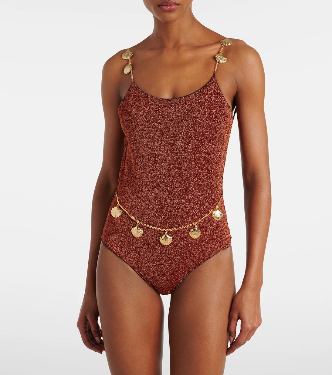 Oséree - Lumière Shells embellished swimsuit